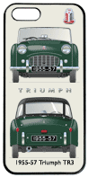 Triumph TR3 1955-57 (wire wheels) Phone Cover Vertical